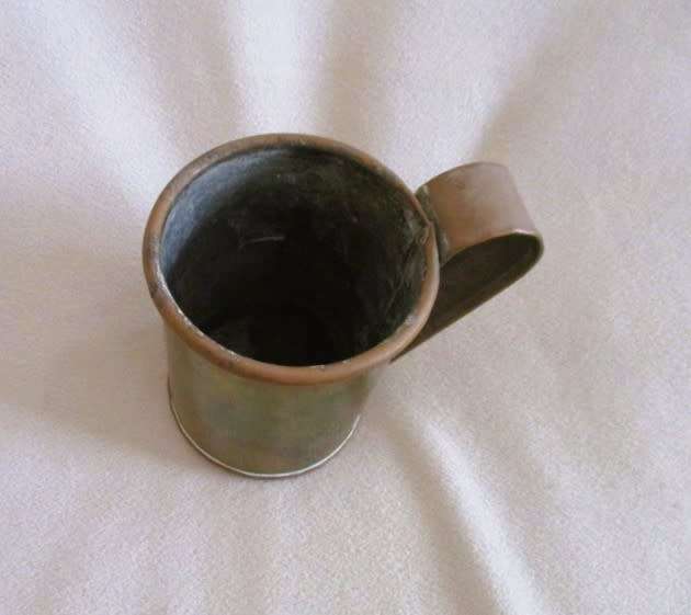 Relisted - A vintage hand crafted copper and brass mug/ tankard with loads of character