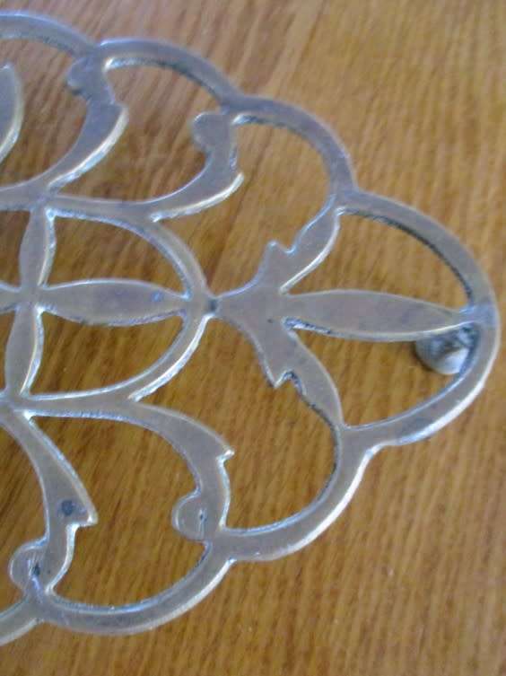 Vintage/antique solid brass trivet/pot stand - Georgian?