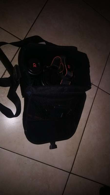 Sony a200 dSLR Camera with two lenses plus extras