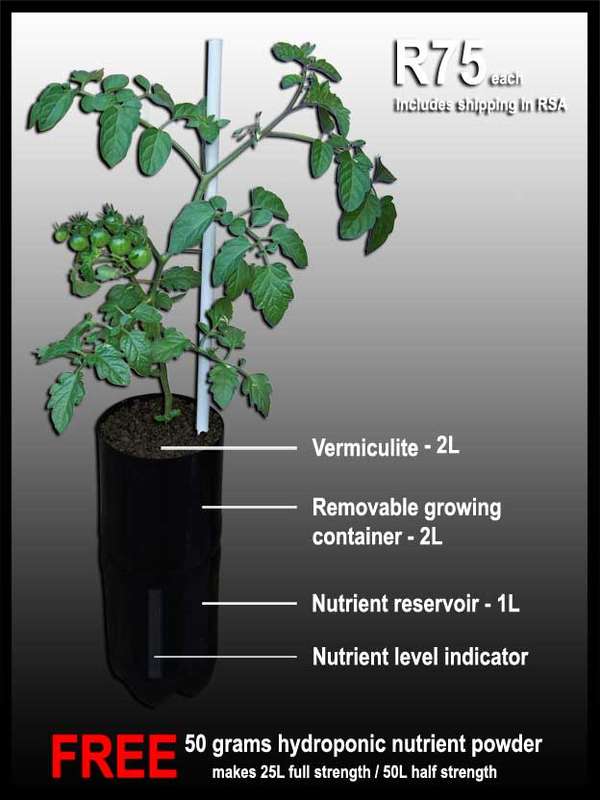 Hydroponic unit - FREE shipping in RSA & nutrient powder