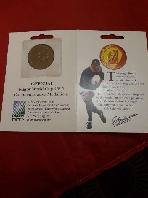 Rugby World cup Medallion 1995