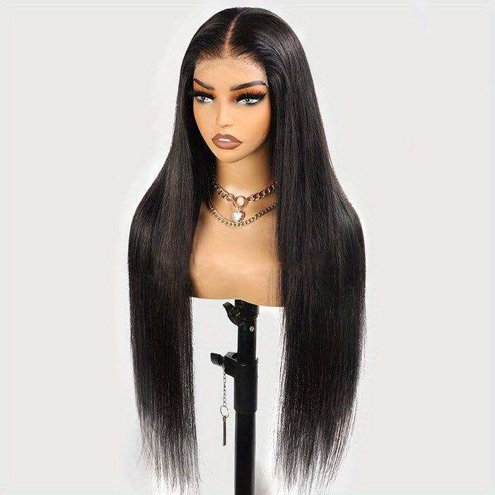 20 inch Straight Full Frontal Brazilian Wig, Human Hair