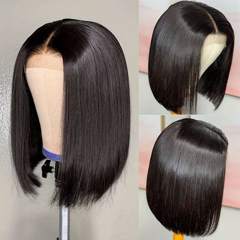 Brazilian Straight Lace Front Wig Short Bob Wig