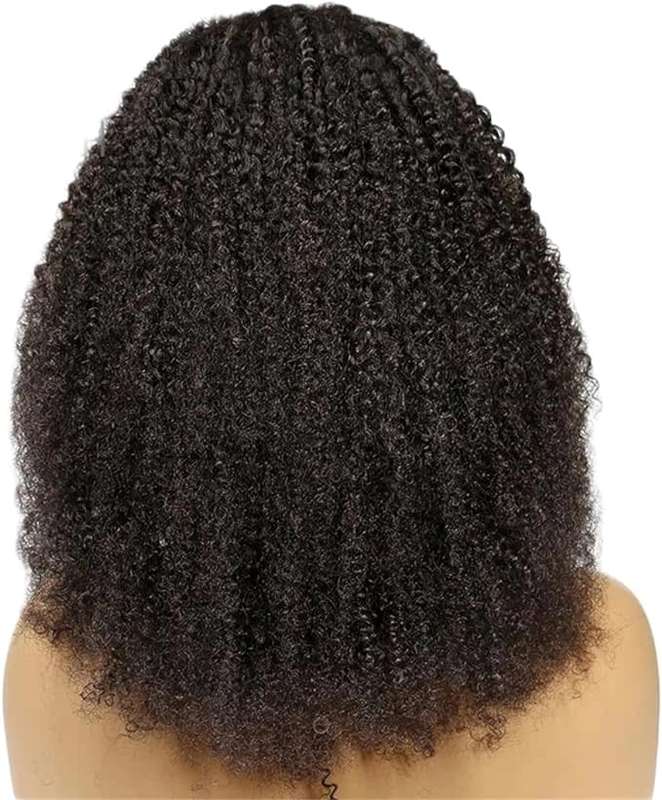 Afro Kinky Curly 13X4 Lace Front Wig Human Hair 14inch