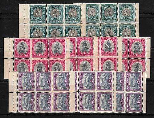 SA 1951 BOOKLET RANGE OF MNH PANES AS PER SCANS. STUNNING!