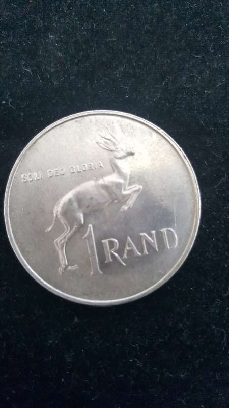 6 x R1  Silver Coins 1976 ( One Coin per bid )