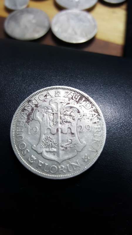 1929  Florin South Africa / Zuid Africa  (.800)
