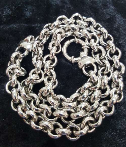 Beautiful  Silver Belcher Chain
