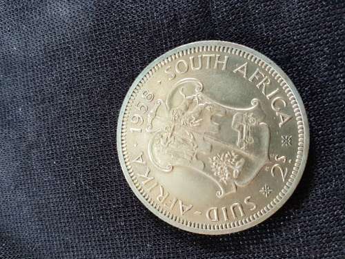 South Africa 2  Shilling 1958 (.500% Silver
