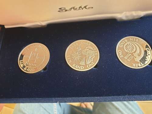 1988  PROOF SET LES HUGUENOTS   (SILVER 1 RAND ) WEIGHT 15g