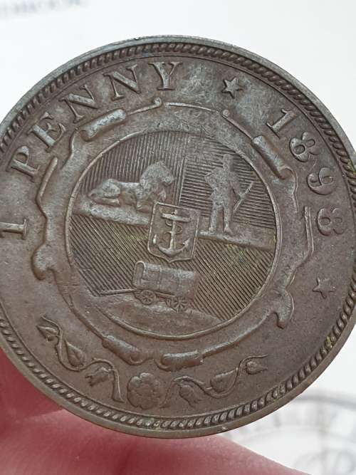 1 PENNY 1898  ZUID AFRIK REPUBLIEK