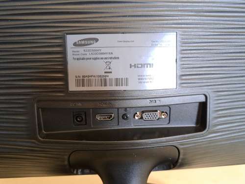 Samsung 21.5` Business Monitor + HDMI cable