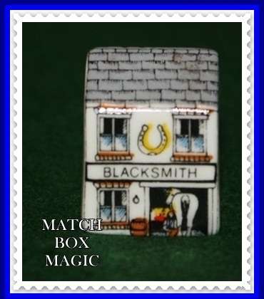 UNUSUAL HOUSE THIMBLE BLACKSMITH BY BIRCHCROFT CHINA GREAT BRITAIN