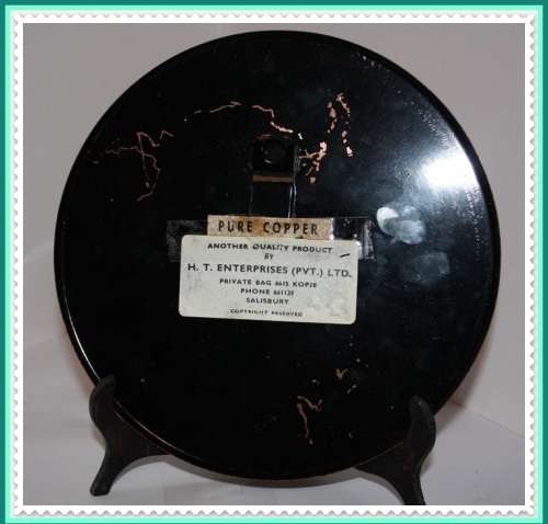 MILITARIA EASTERN CAPRIVI STRIP SA DEFENCE FORCE PURE COPPER PLAQUE BY H T ENTERPRISES SALISBURY