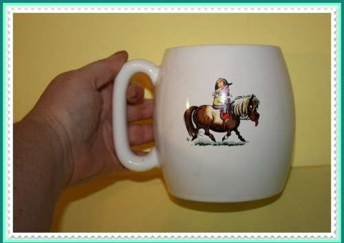 NORMAN THELWELL THE PONY CLUB CARTOON  CHARACTER TANKARD