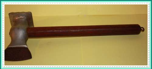 MEAT TENDERIZER CLEVER VINTAGE WOODEN HANDLE