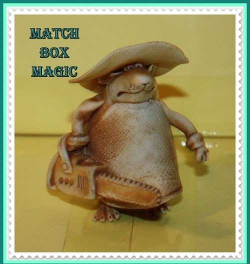 FUN MOUSE WITH A CHAIN SAW PERFECT TO DECORATE A CHEESE BOARD AND GET A LAUGH
