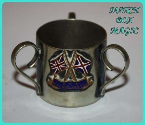 GREAT FIND RMS WINSOR CASTLE SHIPPING LINE LOVING CUP MARKED UNDERNEATH EPNS 121
