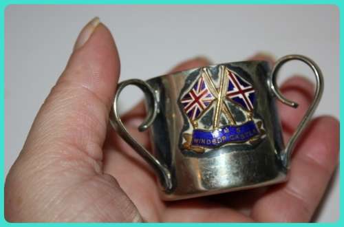 GREAT FIND RMS WINSOR CASTLE SHIPPING LINE LOVING CUP MARKED UNDERNEATH EPNS 121