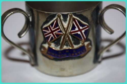 GREAT FIND RMS WINSOR CASTLE SHIPPING LINE LOVING CUP MARKED UNDERNEATH EPNS 121