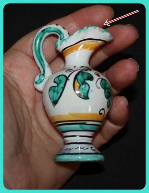 SMALL HAND PAINTED GREEK JUG