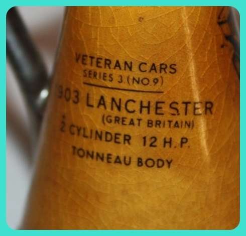 WADE ENGLAND VETERAN CAR CLUB VETERAN CARS SERIES 3 No.9 LANCHESTER JUG