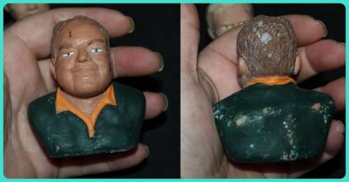 FOUR RARE AND UNUSUAL HAND PAINTED POTTERY BUSTS OF SPRINGBOK RUGBY LEGENDS TAKE A LOOK