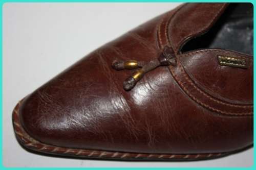 VINTAGE ANDREOLI GENUINE LEATHER LADIES WEDGE HEEL SHOES