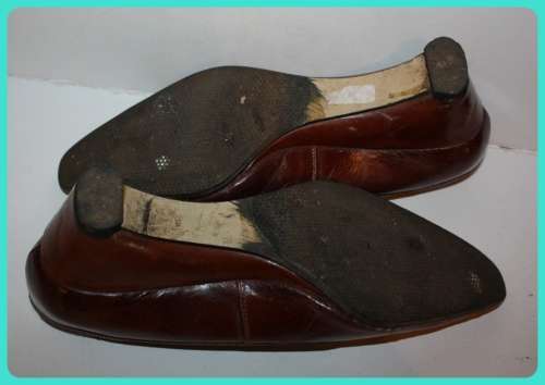 VINTAGE ANDREOLI GENUINE LEATHER LADIES WEDGE HEEL SHOES