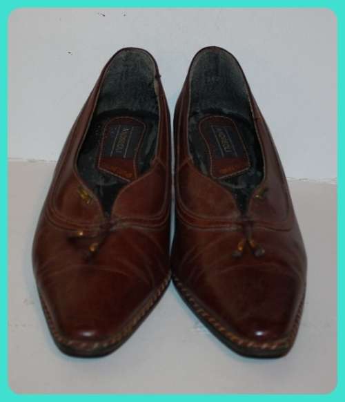 VINTAGE ANDREOLI GENUINE LEATHER LADIES WEDGE HEEL SHOES