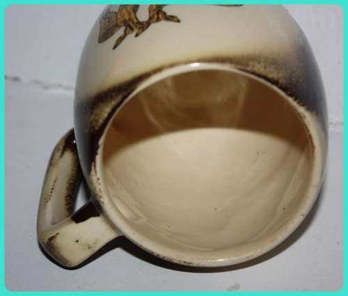 VINTAGE KRUGER PARK SOUVENIR MUG DEPICTING TO IMPALA MARKED UNDERNEATH A37 KRUGER PARK