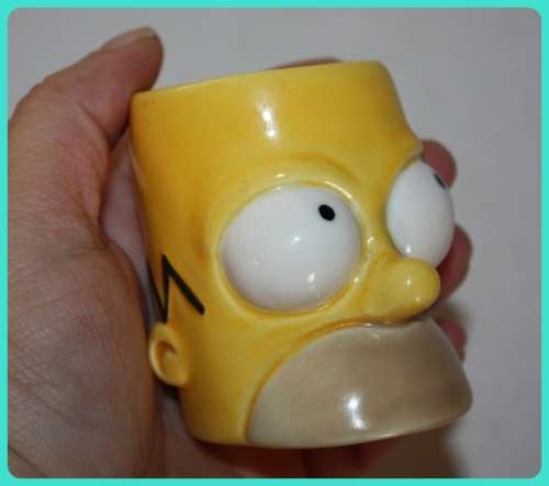 COLLECTABLE HOMER SIMPSON EGG CUP  BY MATT GROENING 2001 EGG NOT INCLUDED