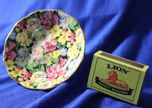 Old Foley James Kent Ltd Staffordshire made in England FLORITA 5008 pin plate CA 1930's