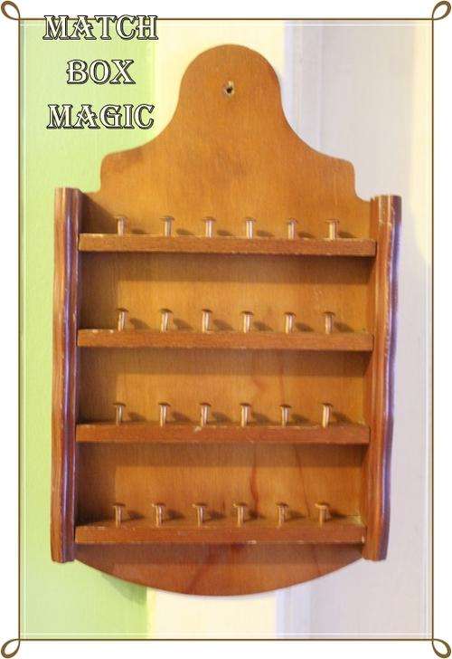 WOODEN THIMBLE DISPLAY SHELF- SPACE FOR 24 THIMBLES
