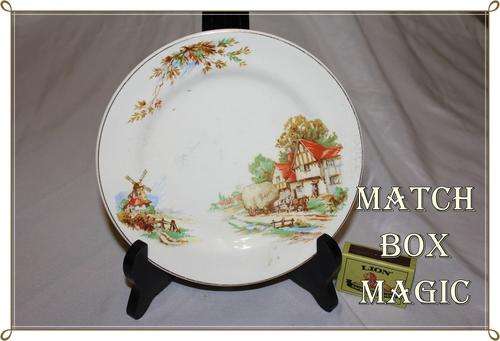 CROWN CLARENCE STAFFORDSHIRE ENGLAND HAYWAGON PLATE
