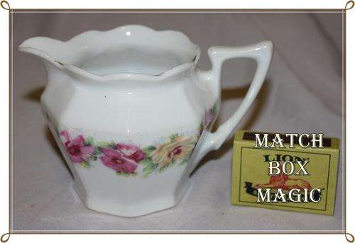 ZS AND CO BAVERIA MILK JUG WITH FLORAL DECORATION