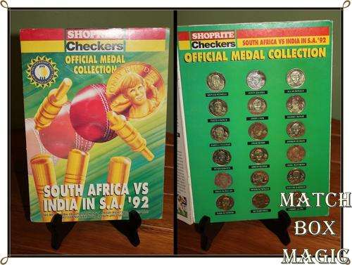 Official Medal Collection South Africa vs India 1992 SEE PICS FOR CONDITION