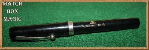 COLLECTIBLE ADVERTISING FOUNTAIN PEN PERMANENT BANK