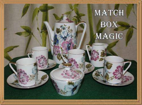 PRETTY FLORAL DEMITASSE SERVICE TAKE A LOOK