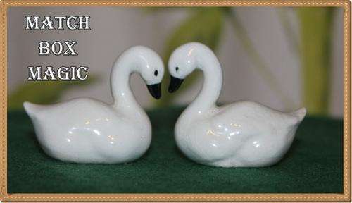 PRINTERS TRAY ITEM  LOVING PAIR OF SWANS