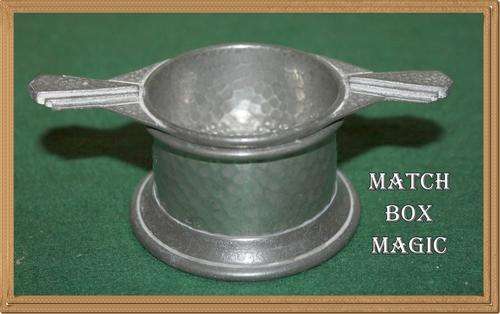 CIVIC PEWTER ENGLAND TEA STRAINER AND REST ART DECO