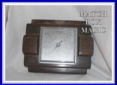 VINTAGE SHORTLAND SMITH BRITISH MADE INSTRUMENT  BAROMETER ON WOOD SEE PICS FOR DETAILS