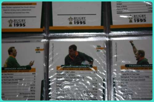 JOBLOT OF BIG BALL RUGBY TRADING CARD ALBUMS (4) AND HUNDREDS OF TRADING CARDS  BID IS FOR ALL