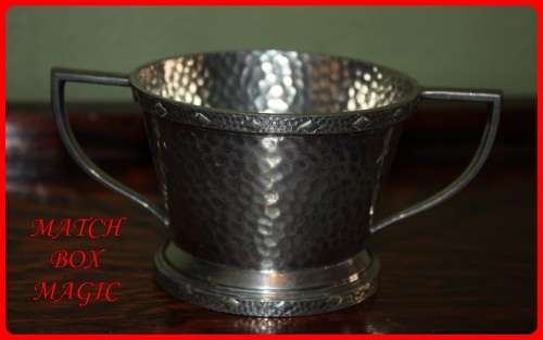 ARGENT PEWTER ENGLISH MADE NUMBERED 1620 SUGAR BOWL