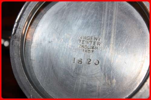 ARGENT PEWTER ENGLISH MADE NUMBERED 1620 SUGAR BOWL