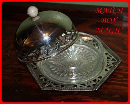 CELTIC QUALITY PLATE MADE IN ENGLAND LIDDED BUTTER DISH WITH GLASS INSERT