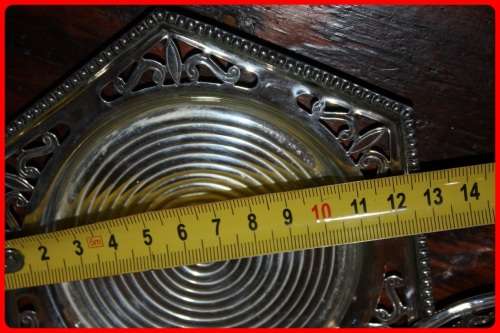 CELTIC QUALITY PLATE MADE IN ENGLAND LIDDED BUTTER DISH WITH GLASS INSERT
