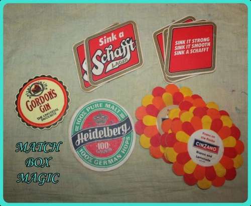 JOBLOT VINTAGE BAR COASTERS