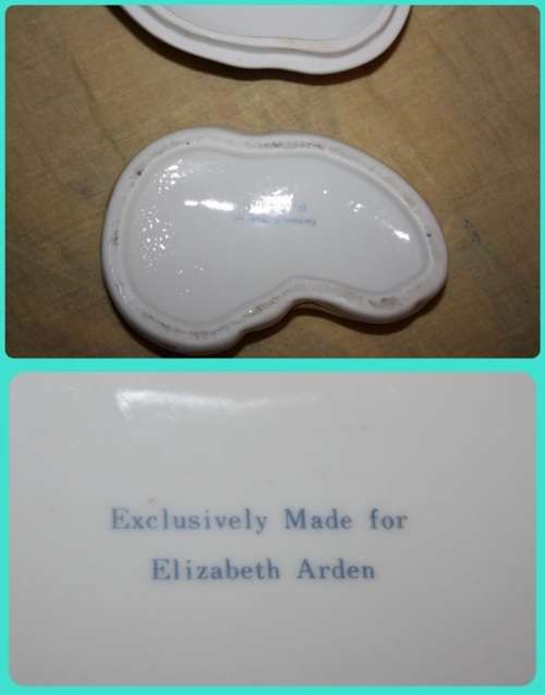 COLLECTIBLE ELIZABETH ARDEN CAT LIDDED TRINKET DISH