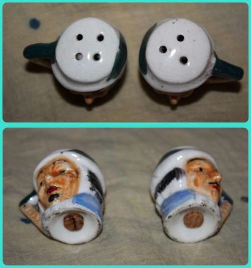 TOBY SALT AND PEPPER SET  VINTAGE